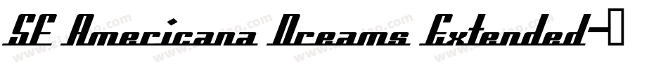 SF Americana Dreams Extended字体转换